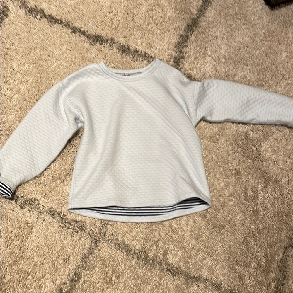 J Crew reversible crew neck sweater size small